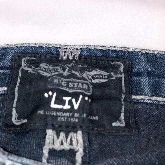 Big Star Liv style women's 27R vintage mid rise stretch bootcut jean 5 pocket - Picture 11 of 16